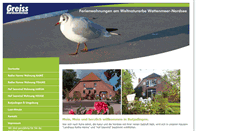 Desktop Screenshot of greiss-nordseeferien.de